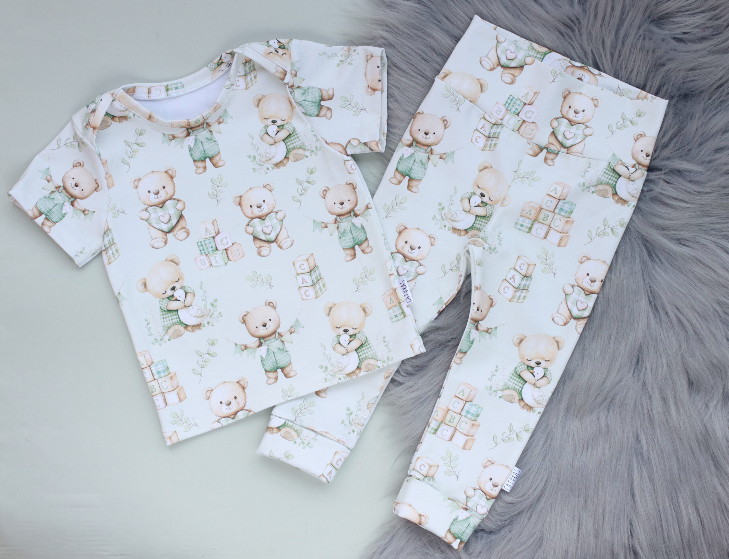 Heleroheline karukestega T-särk - kangavalik - Image 3