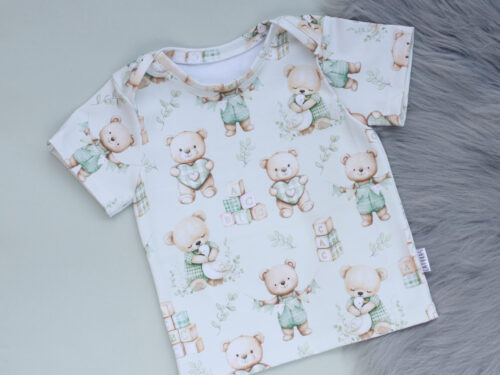 Heleroheline karukestega T-särk - kangavalik