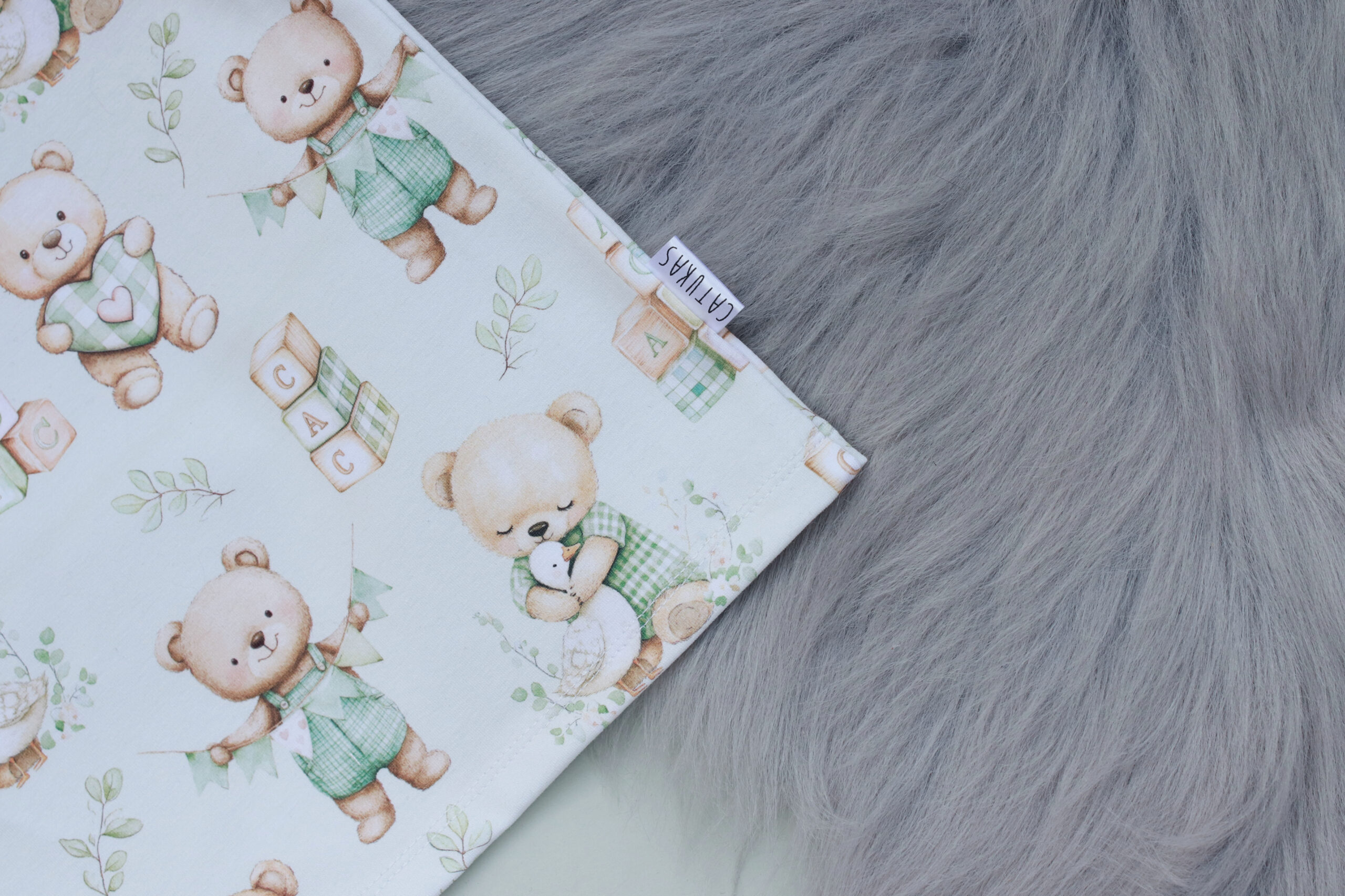 Heleroheline karukestega T-särk - kangavalik - Image 4